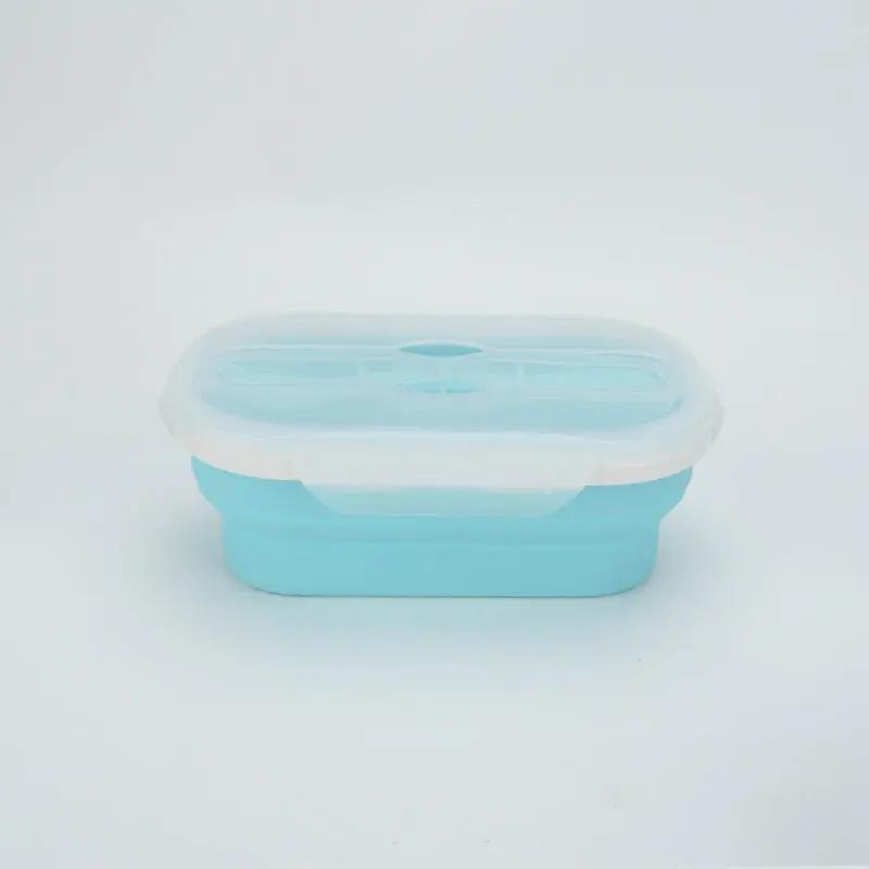 Portable Foldable Silicone Lunch Box - Convenient Meal Container - AllvueCo