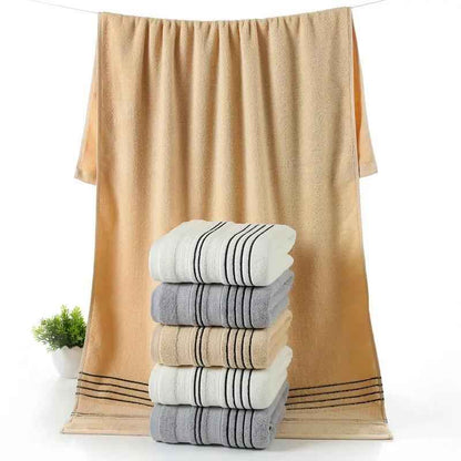 Household Cotton Bath Towel - Soft and Absorbent Pure Cotton Towel