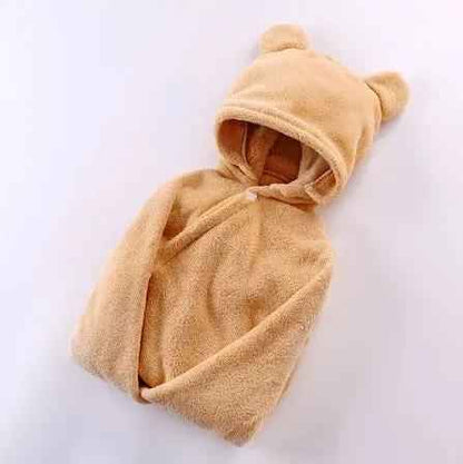 Cotton Baby Hooded Bath Towel for Adorable Baby Care & Electronic Learning Toys
