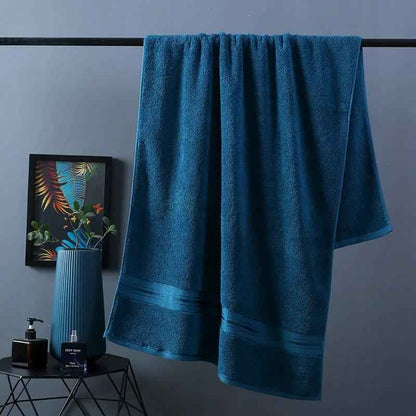 Pure Color Thick Premium Cotton Bath Towel Set - Ultra-Soft and Absorbent Towels