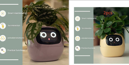 Smart Planter with AI Sensors – Interactive Plant Care with 49+ Expressions & Real-Time Monitoring AllvueCo
