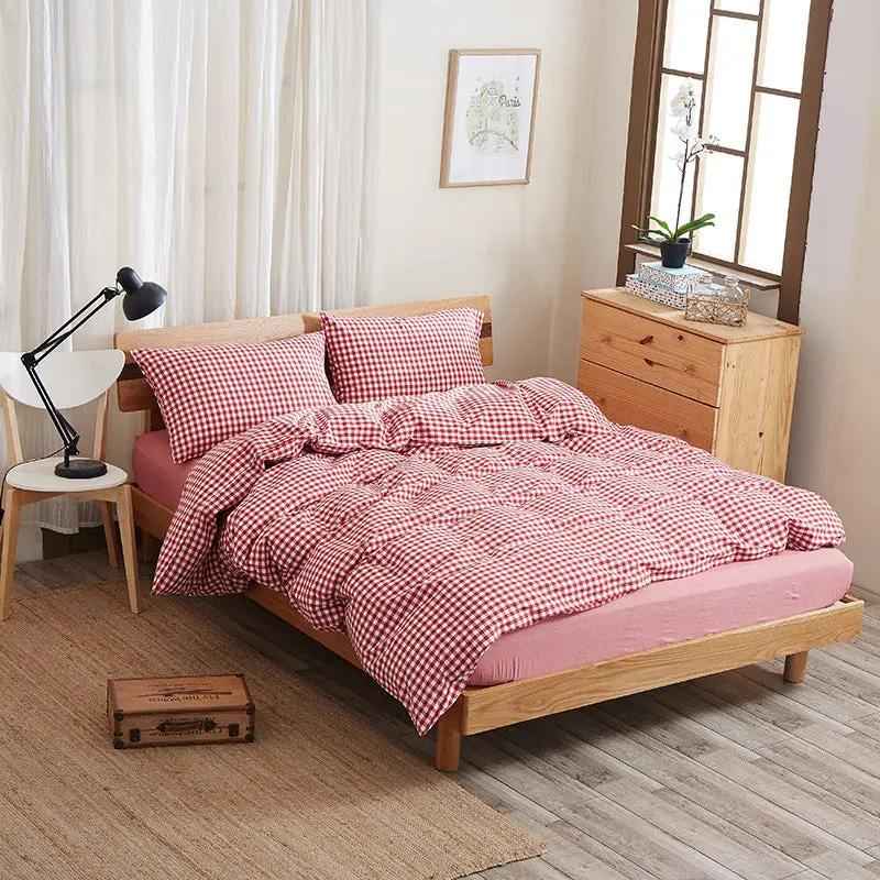 Pure Cotton Bed Sheet Set - Quality Four-Piece Bedding Collection