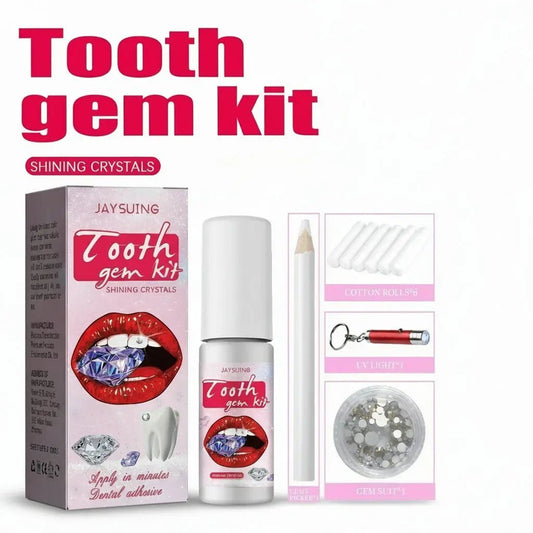 Jaysuing Tooth Gem Kit – Easy-to-Apply & Removable Dental Jewelry for a Sparkling Smile - AllvueCo