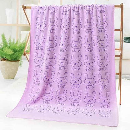 Bath and Beach Towel Cartoon Print - Fun and Functional Cartoon Print Bath and Beach Towel