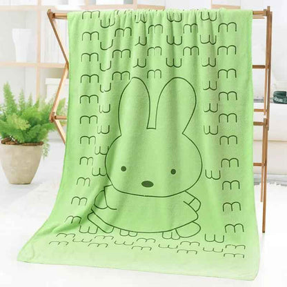 Bath and Beach Towel Cartoon Print - Fun and Functional Cartoon Print Bath and Beach Towel