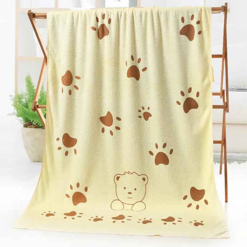 Bath and Beach Towel Cartoon Print - Fun and Functional Cartoon Print Bath and Beach Towel