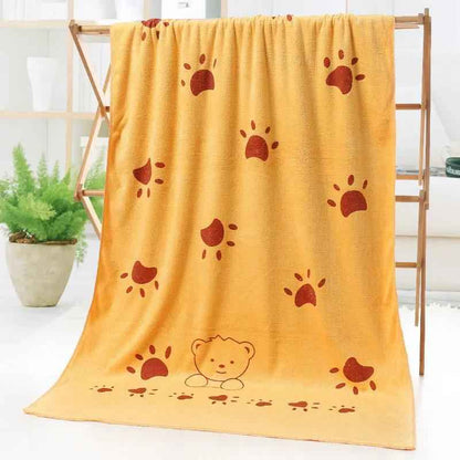 Bath and Beach Towel Cartoon Print - Fun and Functional Cartoon Print Bath and Beach Towel