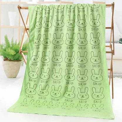 Bath and Beach Towel Cartoon Print - Fun and Functional Cartoon Print Bath and Beach Towel