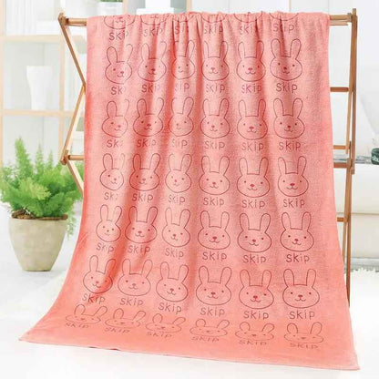 Bath and Beach Towel Cartoon Print - Fun and Functional Cartoon Print Bath and Beach Towel