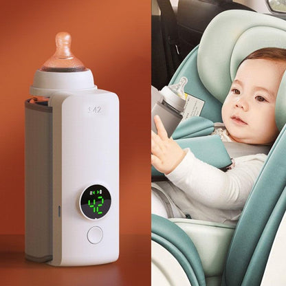 Portable Wireless Baby Bottle Warmer – USB Rechargeable Milk Heater AllvueCo