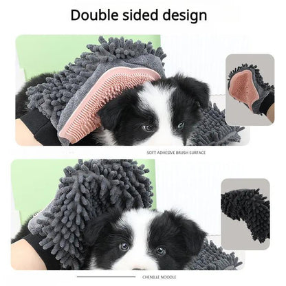 Pet Bathing Brush 2-in-1 Grooming Glove for Dogs and Cats - AllvueCo