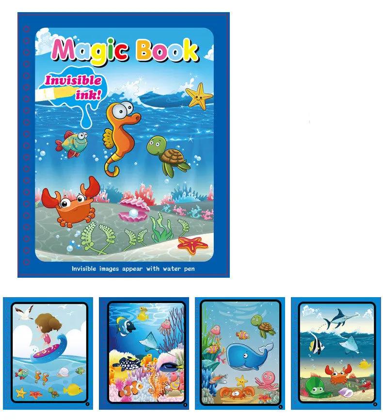 Children's Magic Water Painting Book Coloring And Coloring B | Jewelry & Accessories - AllvueCo