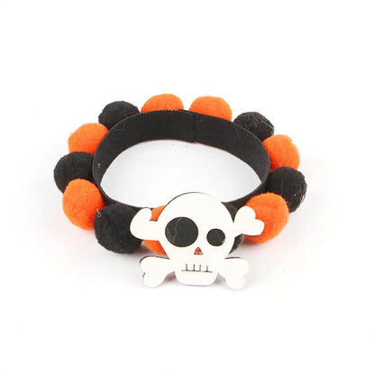 Halloween Pumpkin Collar - Pet Fur Ball Accessories for Pets - AllvueCo