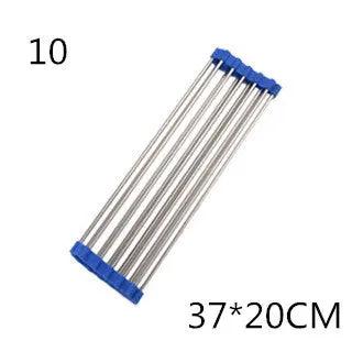 Folding Kitchen Drain Sink Rack Stainless Steel - Space-Saving Design - AllvueCo