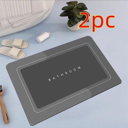 Bathroom Absorbent and Quick-Drying Floor Mat - Functional Design - AllvueCo
