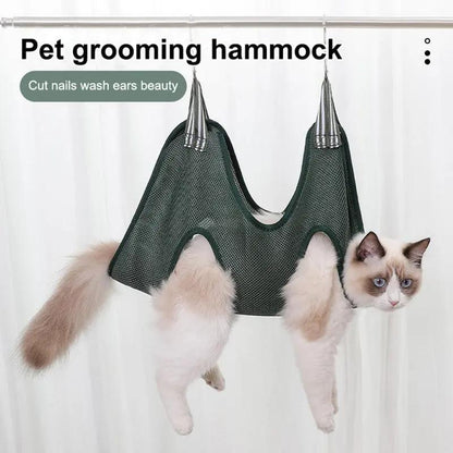 Pet Grooming Hammock Harness for Cats and Dogs - Cat Grooming Sling - AllvueCo