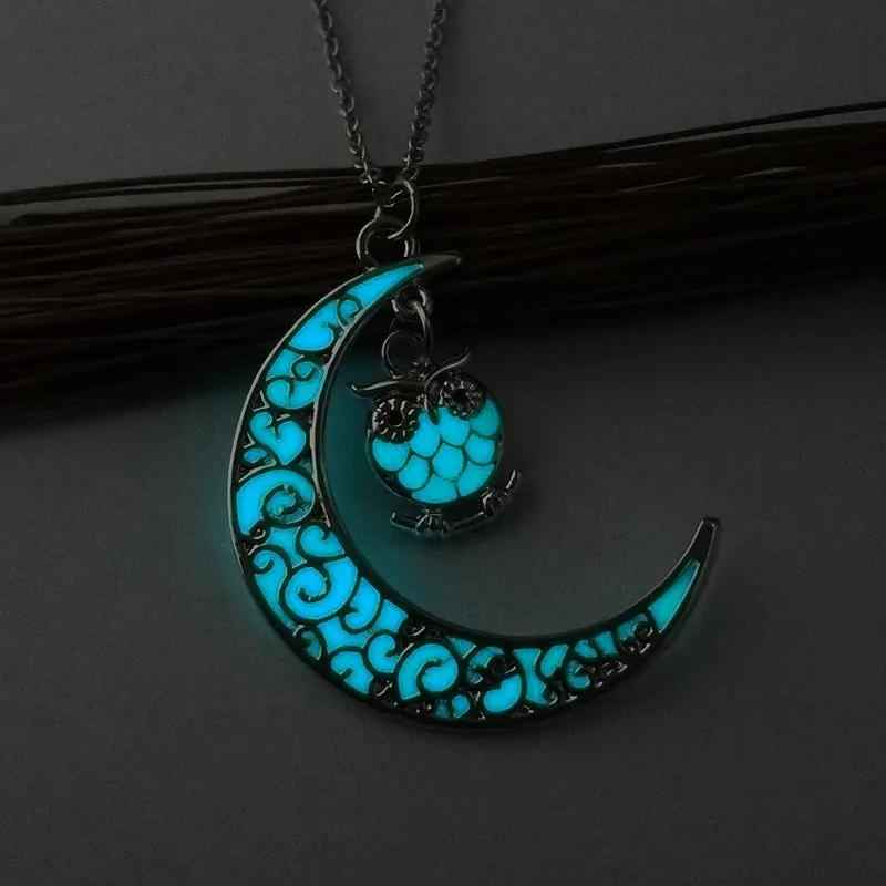 Glowing Pendant Necklace with Silver Plated Chain | Jewelry & Accessories