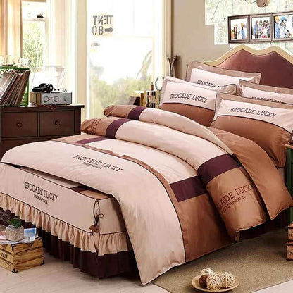 Solid Color Cotton Bed Skirt Set of Four - Premium Quality Cotton Bedding