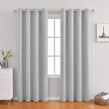 Modern Minimalist Furnishings Decorative Blackout Curtains - Stylish Window Treatment - AllvueCo
