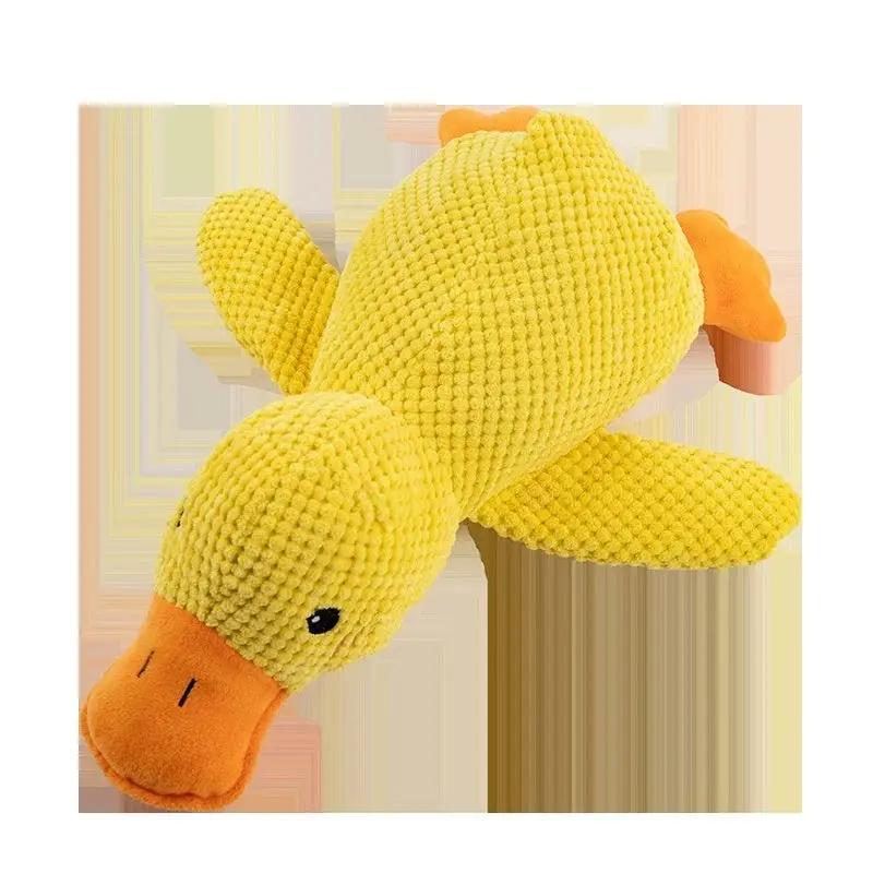 Pet Plush Toy Dog Calming Duck Stuffed Duck Toy Chew Toy Squ | Electronic Learning Toys - AllvueCo