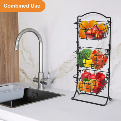 Multi-layer Iron Storage Shelf for Home Organization - AllvueCo