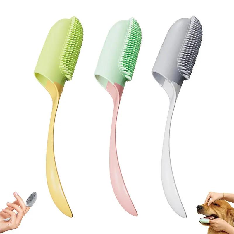 Dog Tooth Cleaning Brush - Silicone Finger Toothbrush for Pets - AllvueCo