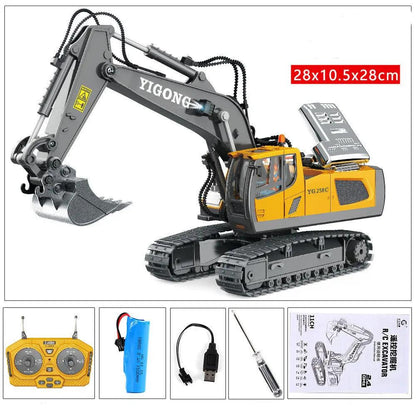 Children's Simple Alloy Charging Excavator Toy Car My Store