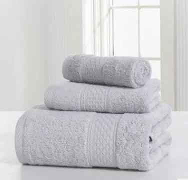 Cotton Soft Bath Towel Set - Double-Sided, Thick, Absorbent, and Skin-Friendly Comfort