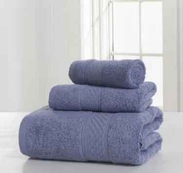 Cotton Soft Bath Towel Set - Double-Sided, Thick, Absorbent, and Skin-Friendly Comfort