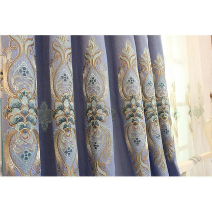 Slub Cotton Embroidery Curtain Fabric - Quality Home Decor Fabric - AllvueCo