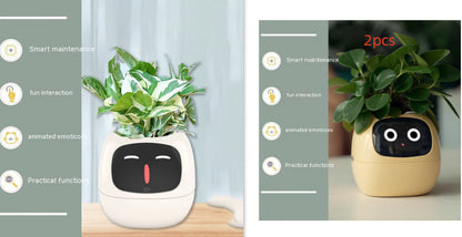 Smart Planter with AI Sensors – Interactive Plant Care with 49+ Expressions & Real-Time Monitoring AllvueCo