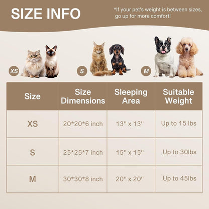 Plush Donut Cat Bed – Cozy Round Nest for Small Pets (Up to 25 lbs) - AllvueCo