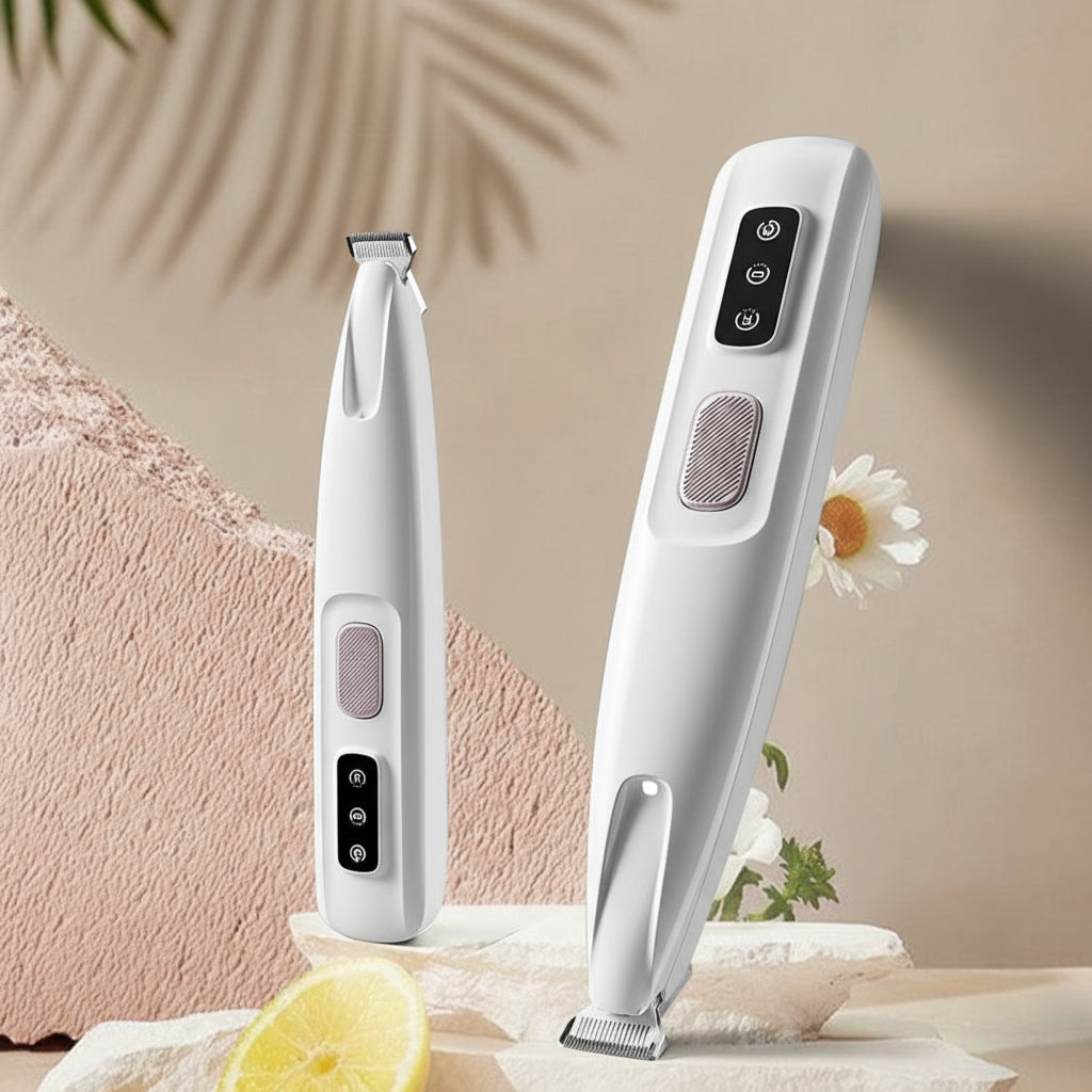 Smart Pet Paw Trimmer – Waterproof Rechargeable Hair Clipper with LED Light, Quiet Cordless Grooming Kit for Dogs & Cats - AllvueCo