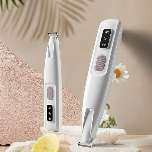 Smart Pet Paw Trimmer – Waterproof Rechargeable Hair Clipper with LED Light, Quiet Cordless Grooming Kit for Dogs & Cats - AllvueCo