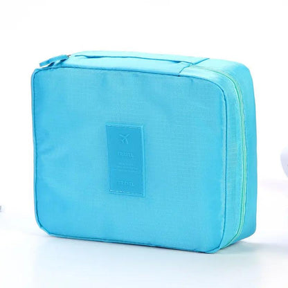 Portable Cosmetic Bag Waterproof Divider Multi-grid Pockets | Luggage & Bags - AllvueCo