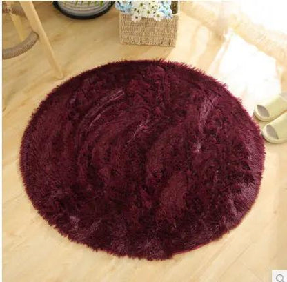 Fluffy Round Rug Carpets for Living Room Decor - Faux Fur Area Rug - AllvueCo