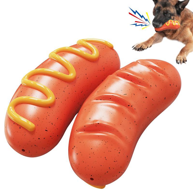 POKEl Indestructible Dog Chew Toy – Tough Rubber Toy for Aggressive Chewers (Orange) - AllvueCo