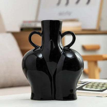 Artificial Human Body Art Vase Arrangement - Hydroponic Flower Plant - AllvueCo