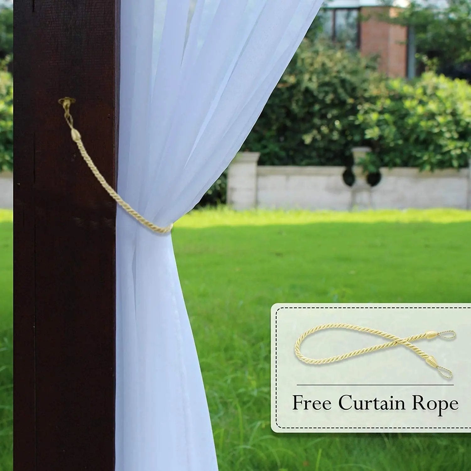 Outdoor Shading Door Curtain Waterproof Pavilion Balcony Curtain - AllvueCo