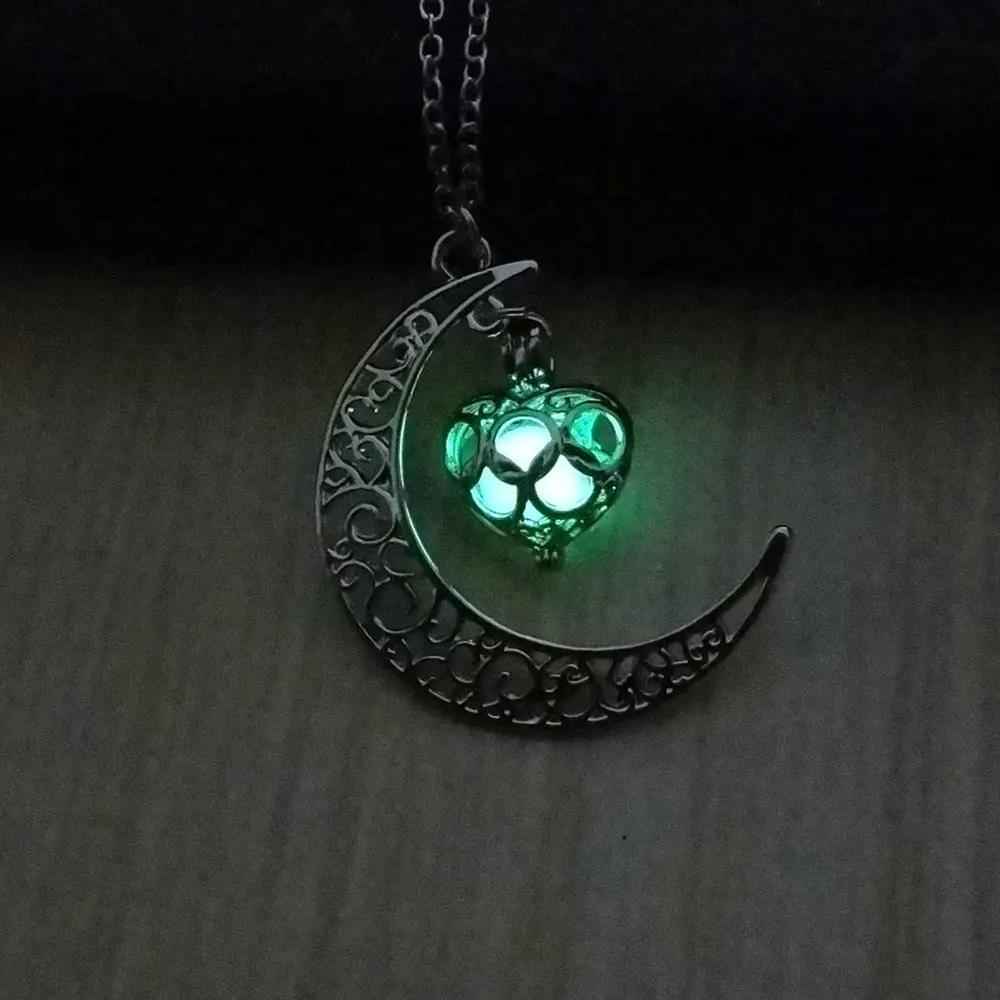 Glowing Pendant Necklace with Silver Plated Chain | Jewelry & Accessories
