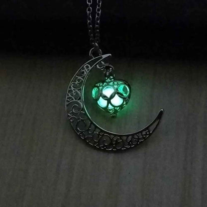 Glowing Pendant Necklace with Silver Plated Chain | Jewelry & Accessories