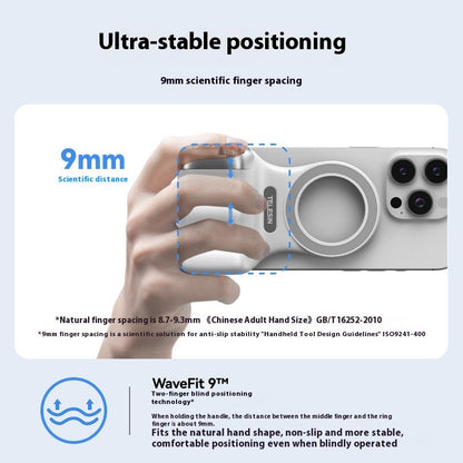 Magnetic Photography Handle – Wireless Bluetooth Camera Grip for Smartphones AllvueCo
