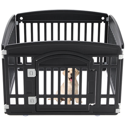 Heavy-Duty Dog Playpen Fence – Safe & Portable Pet Enclosure with Lockable Door for Indoor & Outdoor Use - AllvueCo