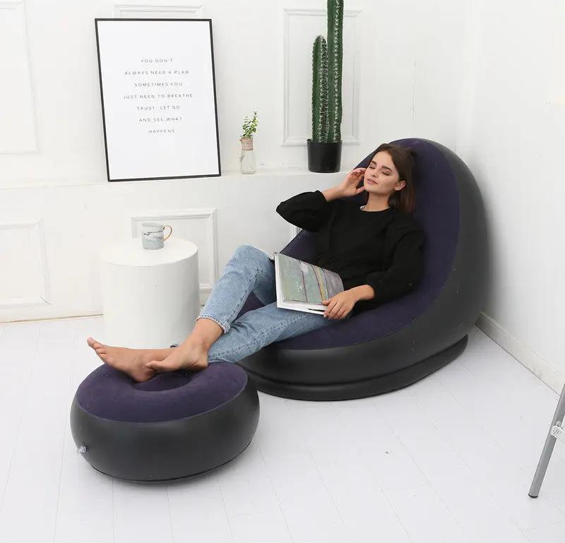 Lazy Bean Bag With Inflatable Folding Sofa - AllvueCo