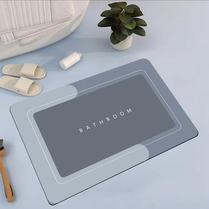 Bathroom Absorbent and Quick-Drying Floor Mat - Functional Design - AllvueCo