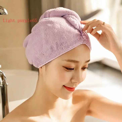 Women's Hair Dryer Cap - Quick Drying Absorbent Towel for Effortless Hair Care