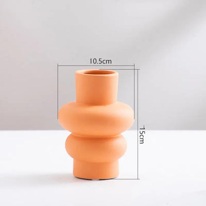 Ceramic Vase Flower Nordic Minimalist Living Room Decoration - AllvueCo