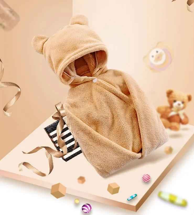 Cotton Baby Hooded Bath Towel for Adorable Baby Care & Electronic Learning Toys