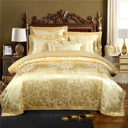 Jacquard Cotton Quilt Cover - Elegant Embroidery Bedding