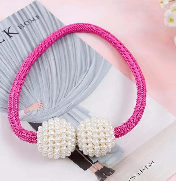Magnetic Curtain Tiebacks with Pearl Beads - Elegant Home Decor - AllvueCo